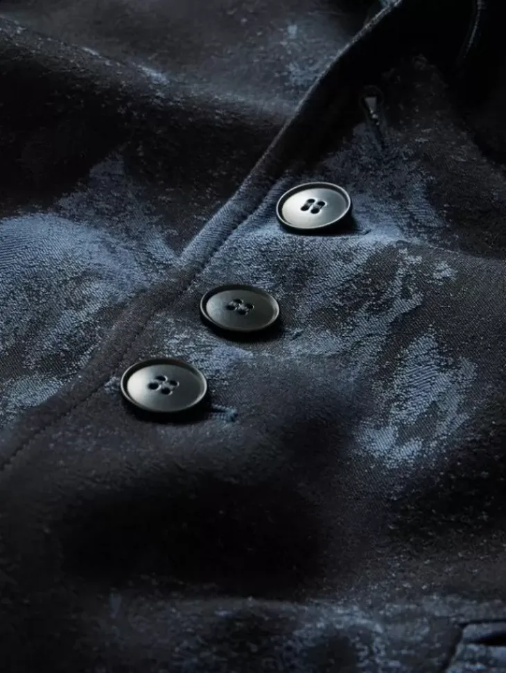 Leather & Outerwear|Tops>John Varvatos WOODWARD JACKET BLUESTONE