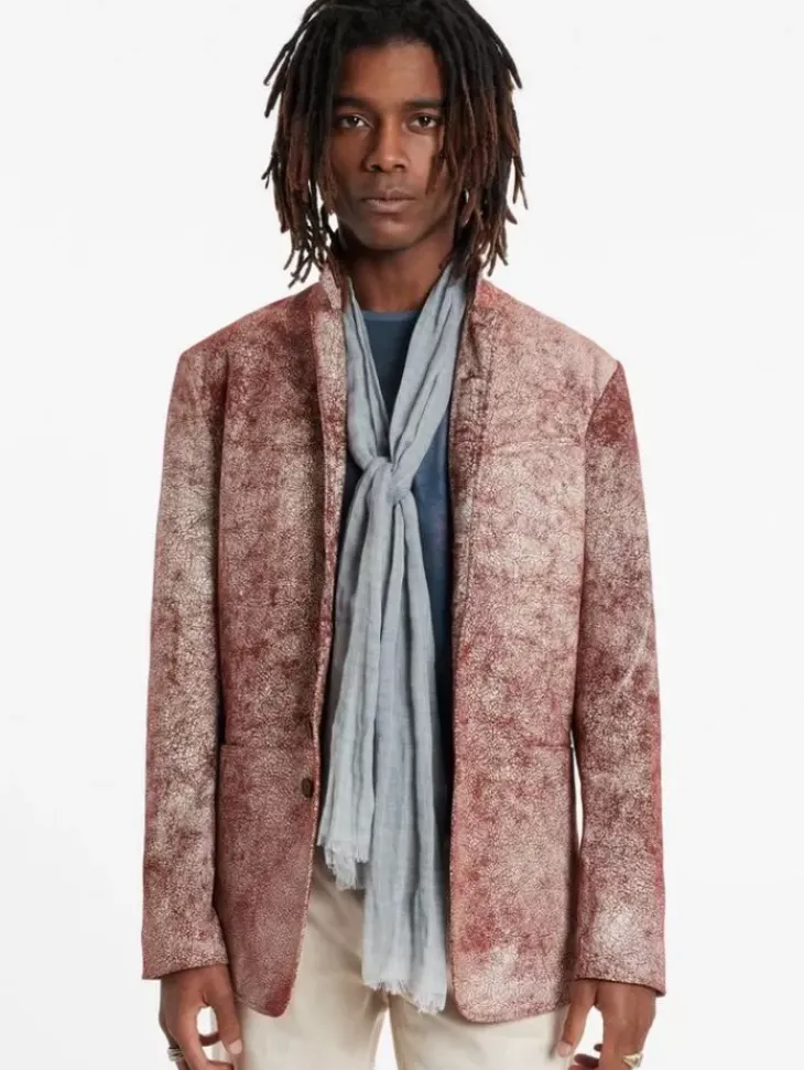 Leather & Outerwear|Tops>John Varvatos WOODWARD JACKET CRANBERRY