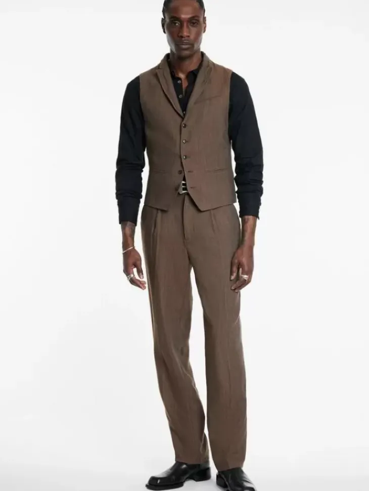 Suit Jackets>John Varvatos WOODWARD VEST CHAMOIS