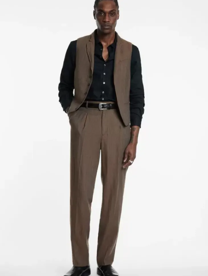 Suit Jackets>John Varvatos WOODWARD VEST CHAMOIS