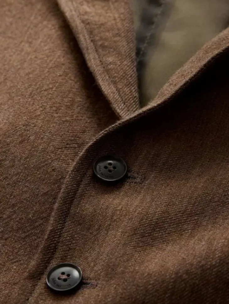 Suit Jackets>John Varvatos WOODWARD VEST CHAMOIS