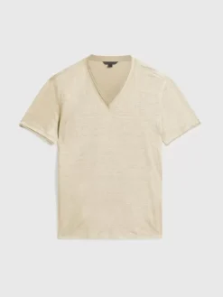 Tops>John Varvatos WOOSTER V-NECK LIGHTKHAKI