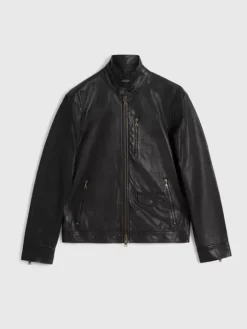 Leather Jackets|Leather Jackets>John Varvatos YORK JACKET BLACK